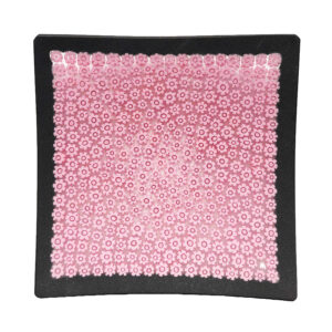 Piatto quadrato rosa 135x135