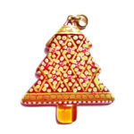 Murano glass pendant with pure gold leaf 2