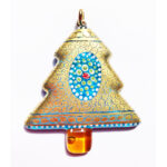 Murano glass pendant with pure gold leaf 6