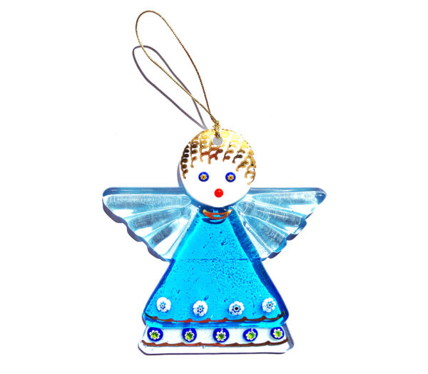 Angel – hanging ornament – aquamarine