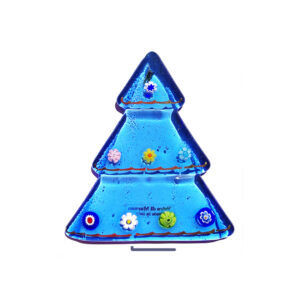 Christmas tree – table ornament – aquamarine