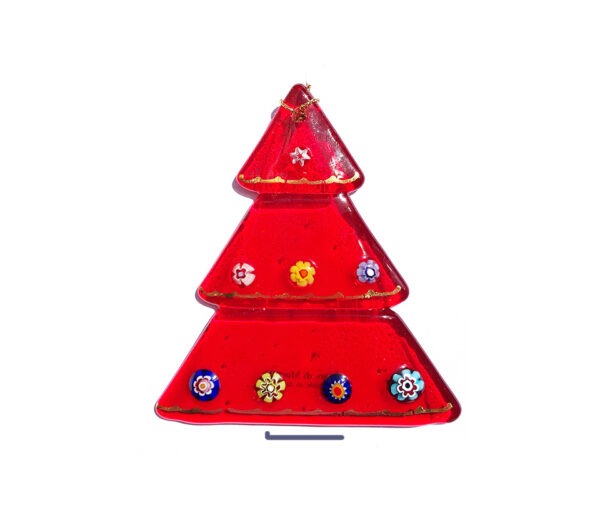 Christmas tree – table ornament – red