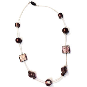 Necklace with Vintage Murano Glass Beads