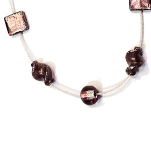 Necklace with Vintage Murano Glass Beads